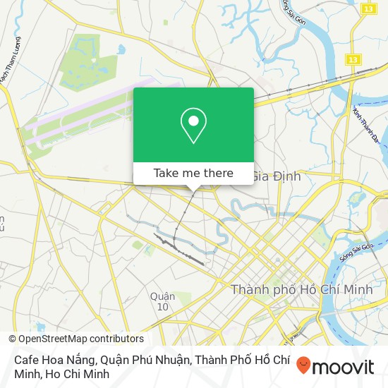 Cafe Hoa Nắng, Quận Phú Nhuận, Thành Phố Hồ Chí Minh map