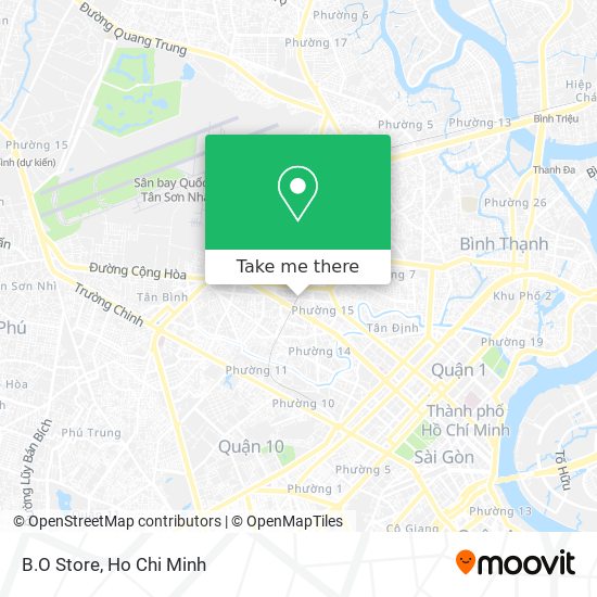 B.O Store map