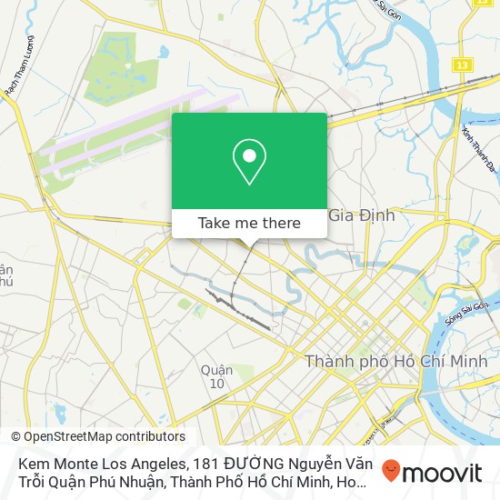 Kem Monte Los Angeles, 181 ĐƯỜNG Nguyễn Văn Trỗi Quận Phú Nhuận, Thành Phố Hồ Chí Minh map
