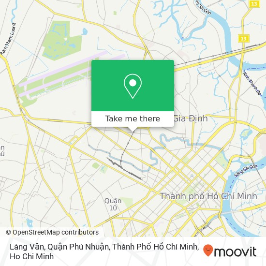 Làng Văn, Quận Phú Nhuận, Thành Phố Hồ Chí Minh map