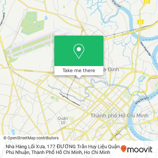 Nhà Hàng Lối Xưa, 177 ĐƯỜNG Trần Huy Liệu Quận Phú Nhuận, Thành Phố Hồ Chí Minh map