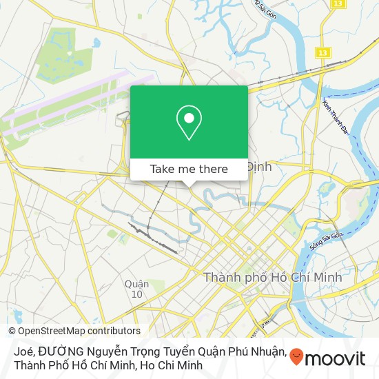 Joé, ĐƯỜNG Nguyễn Trọng Tuyển Quận Phú Nhuận, Thành Phố Hồ Chí Minh map