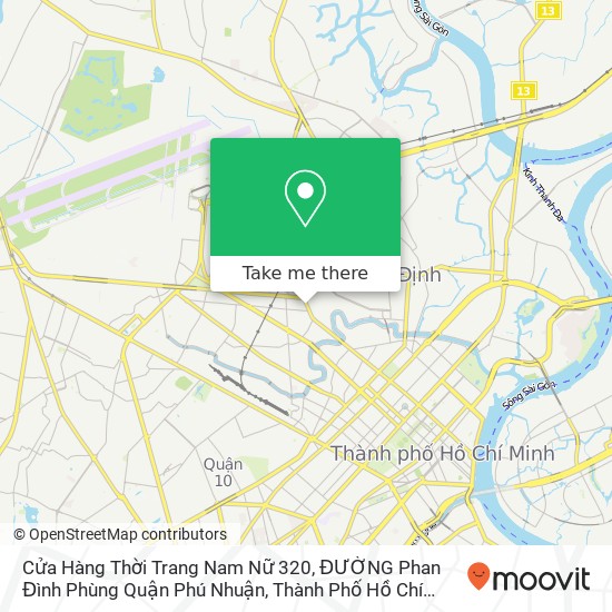 Cửa Hàng Thời Trang Nam Nữ 320, ĐƯỜNG Phan Đình Phùng Quận Phú Nhuận, Thành Phố Hồ Chí Minh map