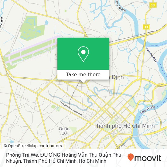 Phòng Trà We, ĐƯỜNG Hoàng Văn Thụ Quận Phú Nhuận, Thành Phố Hồ Chí Minh map