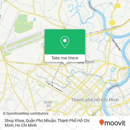 Shop Khoe, Quận Phú Nhuận, Thành Phố Hồ Chí Minh map