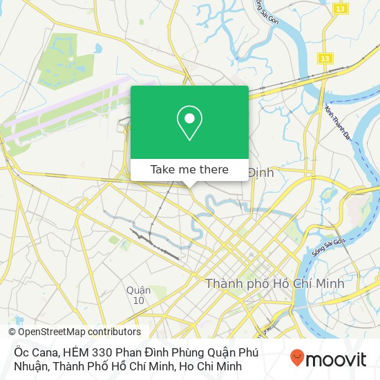 Ốc Cana, HẺM 330 Phan Đình Phùng Quận Phú Nhuận, Thành Phố Hồ Chí Minh map