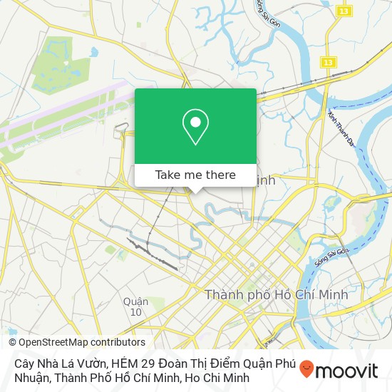 Cây Nhà Lá Vườn, HẺM 29 Đoàn Thị Điểm Quận Phú Nhuận, Thành Phố Hồ Chí Minh map