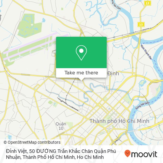 Đỉnh Việt, 50 ĐƯỜNG Trần Khắc Chân Quận Phú Nhuận, Thành Phố Hồ Chí Minh map
