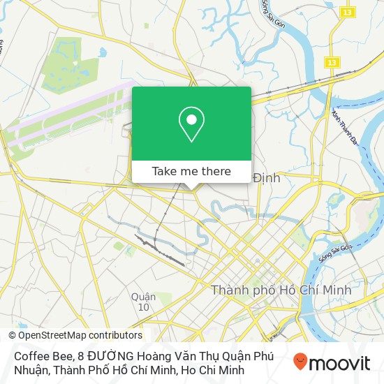 Coffee Bee, 8 ĐƯỜNG Hoàng Văn Thụ Quận Phú Nhuận, Thành Phố Hồ Chí Minh map