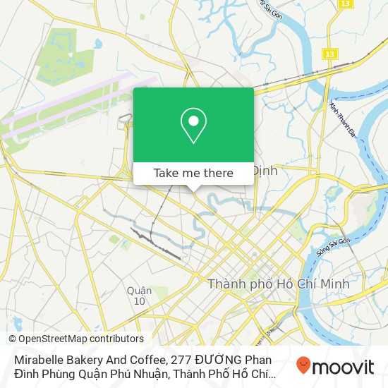 Mirabelle Bakery And Coffee, 277 ĐƯỜNG Phan Đình Phùng Quận Phú Nhuận, Thành Phố Hồ Chí Minh map