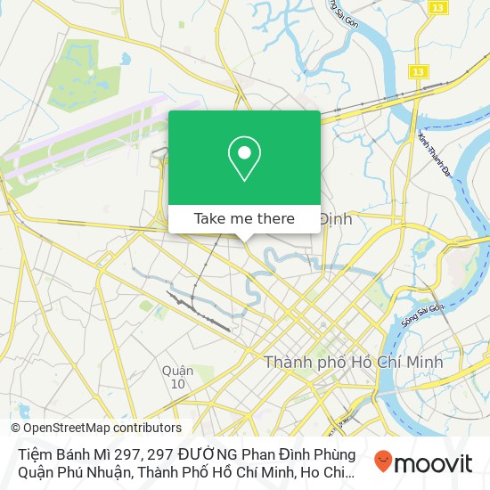 Tiệm Bánh Mì 297, 297 ĐƯỜNG Phan Đình Phùng Quận Phú Nhuận, Thành Phố Hồ Chí Minh map