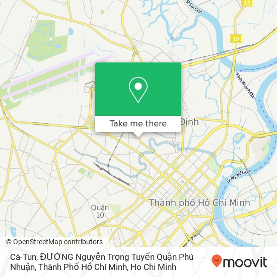Cà-Tun, ĐƯỜNG Nguyễn Trọng Tuyển Quận Phú Nhuận, Thành Phố Hồ Chí Minh map