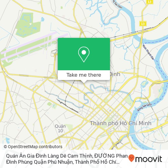 Quán Ăn Gia Đình Làng Dê Cam Thịnh, ĐƯỜNG Phan Đình Phùng Quận Phú Nhuận, Thành Phố Hồ Chí Minh map