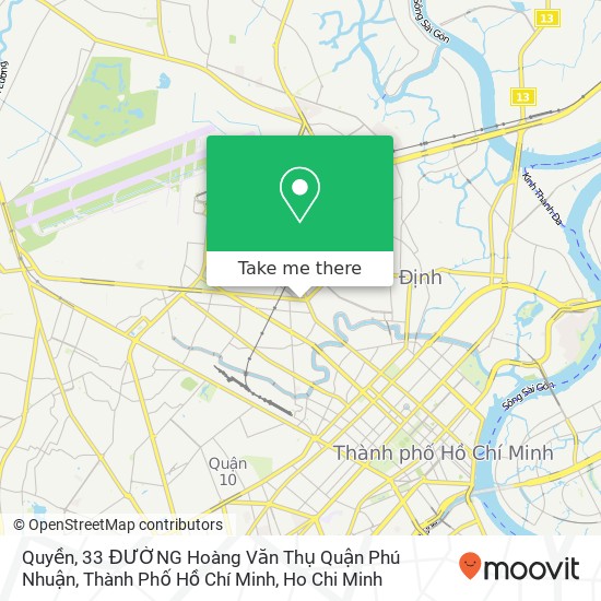 Quyền, 33 ĐƯỜNG Hoàng Văn Thụ Quận Phú Nhuận, Thành Phố Hồ Chí Minh map