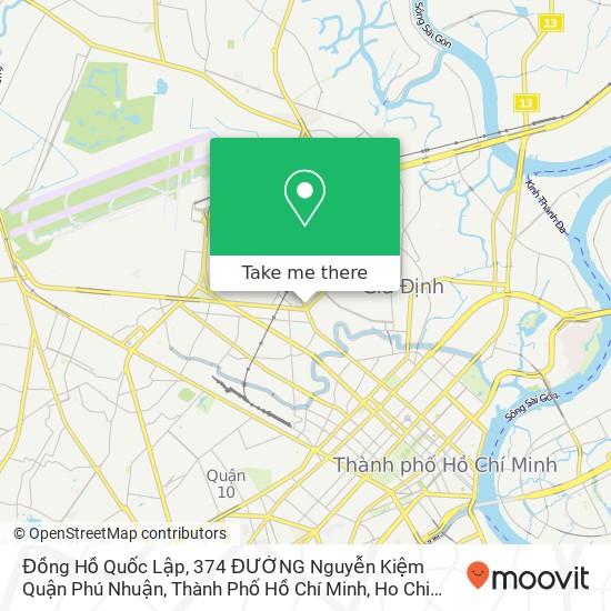 Đồng Hồ Quốc Lập, 374 ĐƯỜNG Nguyễn Kiệm Quận Phú Nhuận, Thành Phố Hồ Chí Minh map