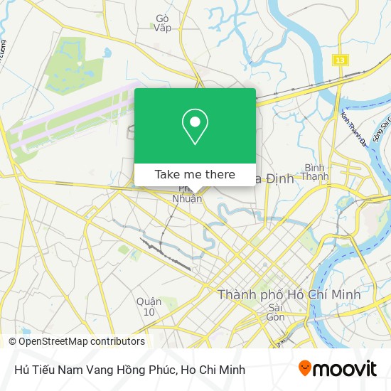 Hủ Tiếu Nam Vang Hồng Phúc map