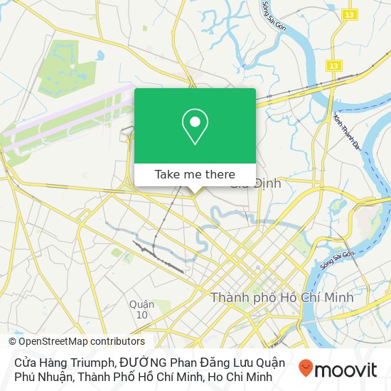 Cửa Hàng Triumph, ĐƯỜNG Phan Đăng Lưu Quận Phú Nhuận, Thành Phố Hồ Chí Minh map