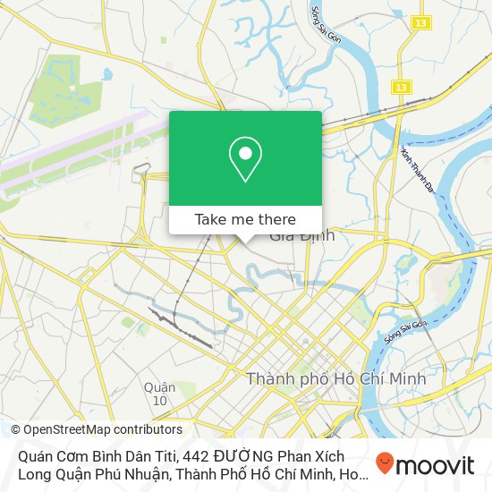 Quán Cơm Bình Dân Titi, 442 ĐƯỜNG Phan Xích Long Quận Phú Nhuận, Thành Phố Hồ Chí Minh map