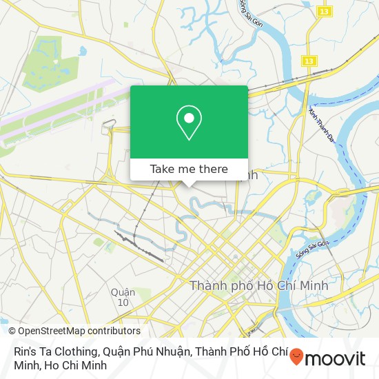Rin's Ta Clothing, Quận Phú Nhuận, Thành Phố Hồ Chí Minh map