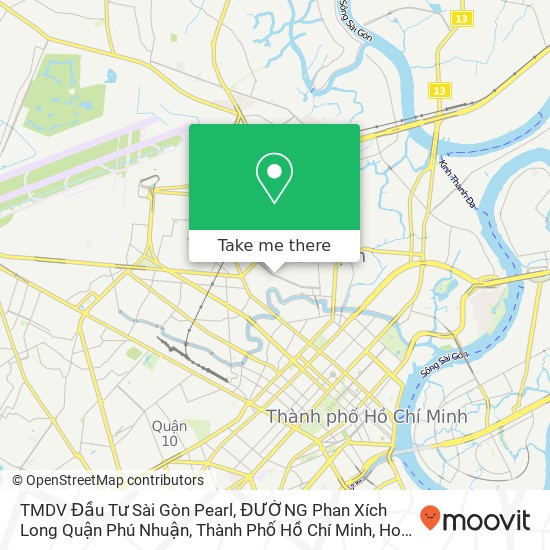 TMDV Đầu Tư Sài Gòn Pearl, ĐƯỜNG Phan Xích Long Quận Phú Nhuận, Thành Phố Hồ Chí Minh map