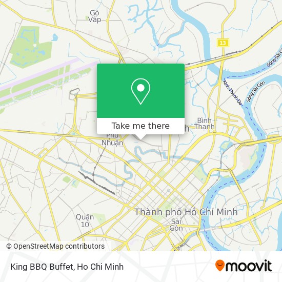 King BBQ Buffet map