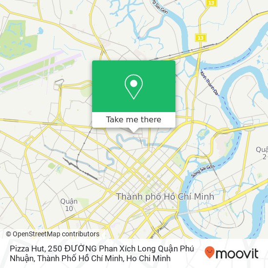 Pizza Hut, 250 ĐƯỜNG Phan Xích Long Quận Phú Nhuận, Thành Phố Hồ Chí Minh map