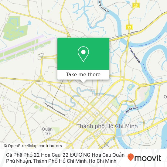 Cà Phê Phố 22 Hoa Cau, 22 ĐƯỜNG Hoa Cau Quận Phú Nhuận, Thành Phố Hồ Chí Minh map