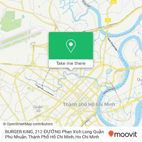 BURGER KING, 212 ĐƯỜNG Phan Xích Long Quận Phú Nhuận, Thành Phố Hồ Chí Minh map
