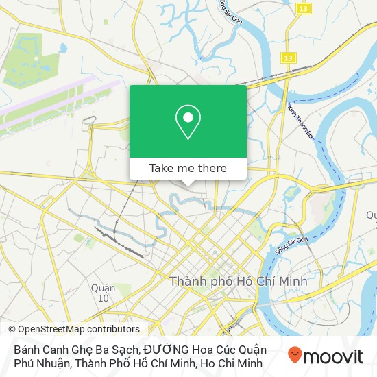 Bánh Canh Ghẹ Ba Sạch, ĐƯỜNG Hoa Cúc Quận Phú Nhuận, Thành Phố Hồ Chí Minh map