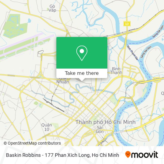 Baskin Robbins - 177 Phan Xích Long map