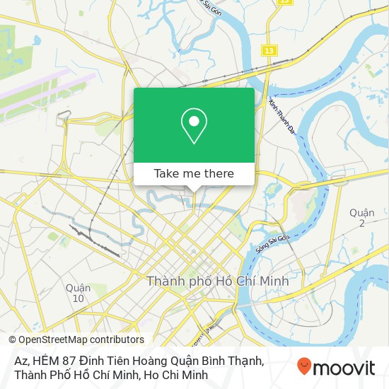 Az, HẺM 87 Đinh Tiên Hoàng Quận Bình Thạnh, Thành Phố Hồ Chí Minh map