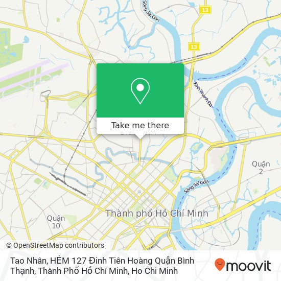 Tao Nhân, HẺM 127 Đinh Tiên Hoàng Quận Bình Thạnh, Thành Phố Hồ Chí Minh map