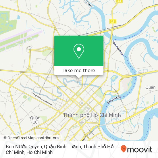 Bún Nước Quyên, Quận Bình Thạnh, Thành Phố Hồ Chí Minh map