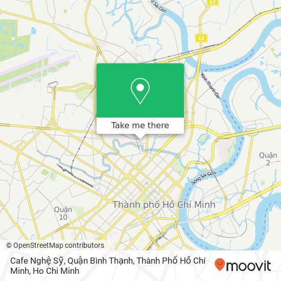 Cafe Nghệ Sỹ, Quận Bình Thạnh, Thành Phố Hồ Chí Minh map