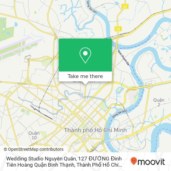 Wedding Studio Nguyên Quân, 127 ĐƯỜNG Đinh Tiên Hoàng Quận Bình Thạnh, Thành Phố Hồ Chí Minh map