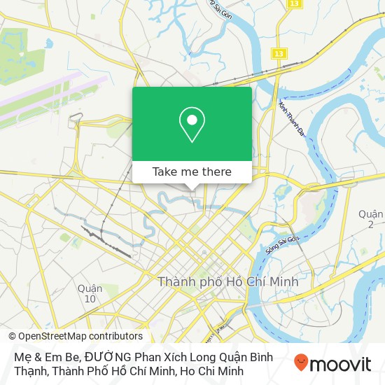 Mẹ & Em Be, ĐƯỜNG Phan Xích Long Quận Bình Thạnh, Thành Phố Hồ Chí Minh map