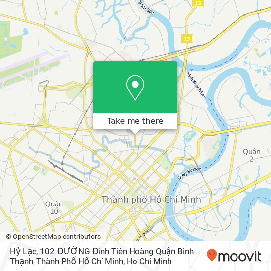 Hỷ Lạc, 102 ĐƯỜNG Đinh Tiên Hoàng Quận Bình Thạnh, Thành Phố Hồ Chí Minh map