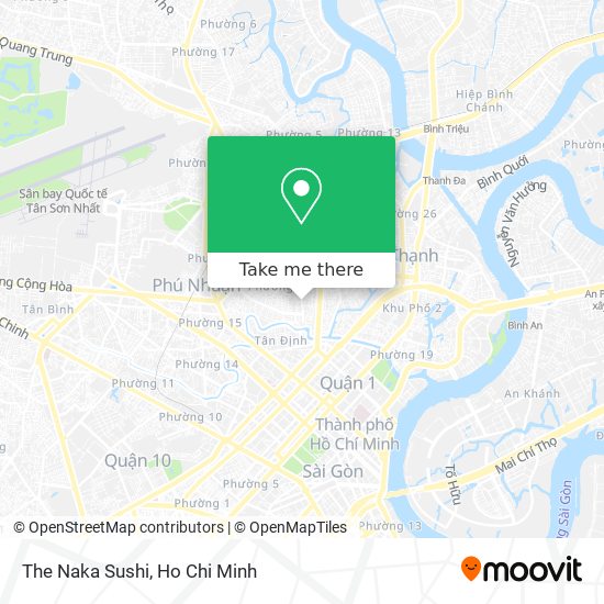 The Naka Sushi map