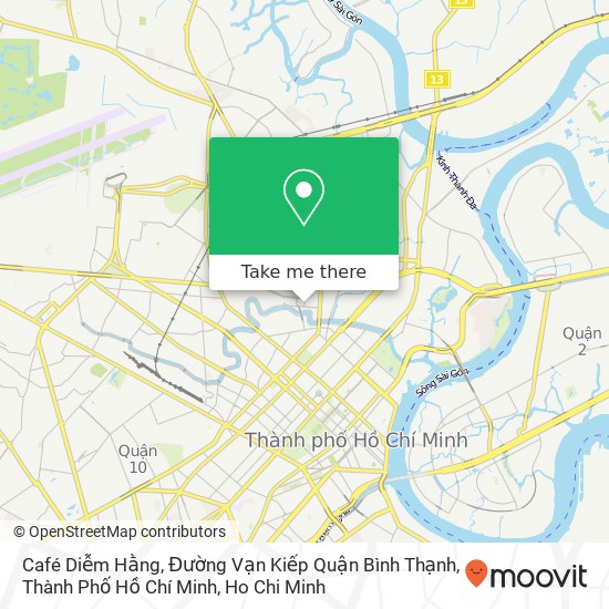 Café Diễm Hằng, Đường Vạn Kiếp Quận Bình Thạnh, Thành Phố Hồ Chí Minh map