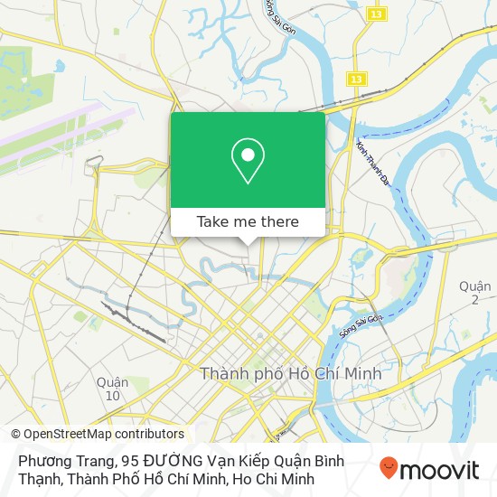 Phương Trang, 95 ĐƯỜNG Vạn Kiếp Quận Bình Thạnh, Thành Phố Hồ Chí Minh map