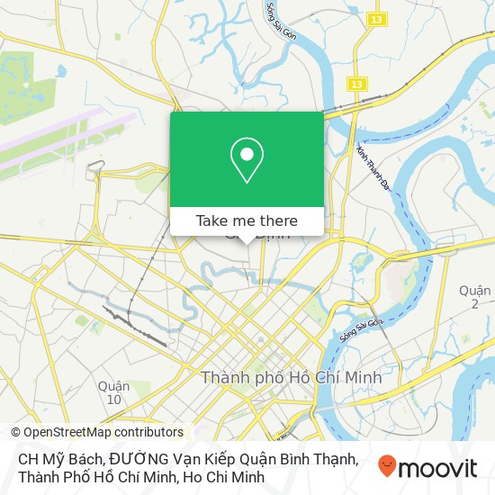 CH Mỹ Bách, ĐƯỜNG Vạn Kiếp Quận Bình Thạnh, Thành Phố Hồ Chí Minh map