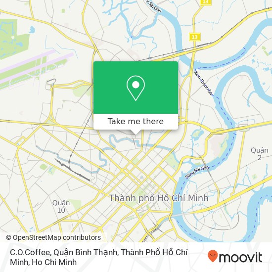C.O.Coffee, Quận Bình Thạnh, Thành Phố Hồ Chí Minh map