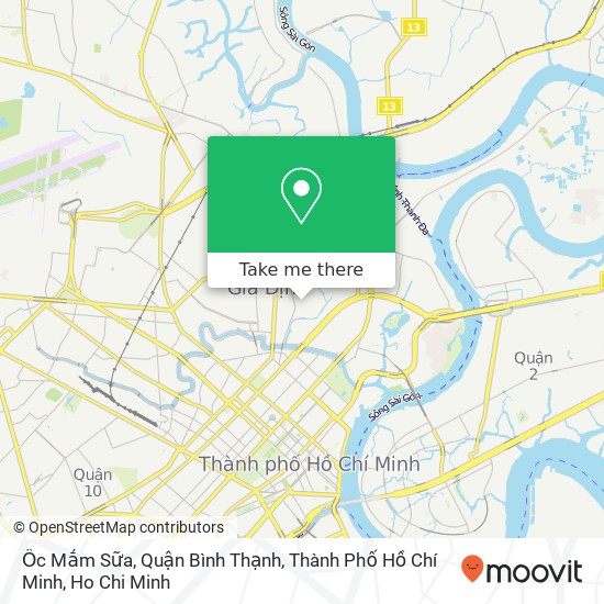 Ốc Mắm Sữa, Quận Bình Thạnh, Thành Phố Hồ Chí Minh map