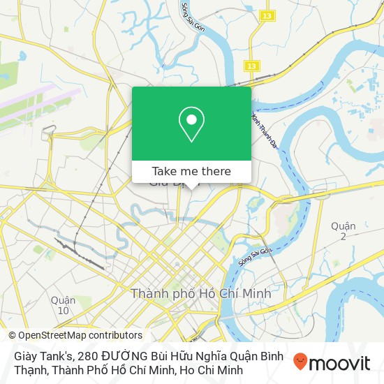 Giày Tank's, 280 ĐƯỜNG Bùi Hữu Nghĩa Quận Bình Thạnh, Thành Phố Hồ Chí Minh map