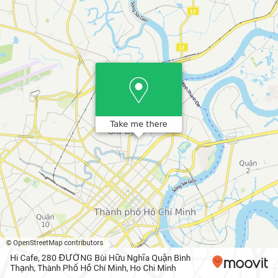 Hi Cafe, 280 ĐƯỜNG Bùi Hữu Nghĩa Quận Bình Thạnh, Thành Phố Hồ Chí Minh map