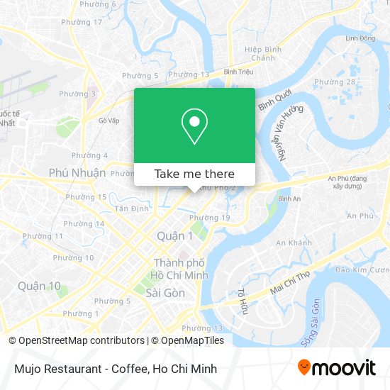 Mujo Restaurant - Coffee map