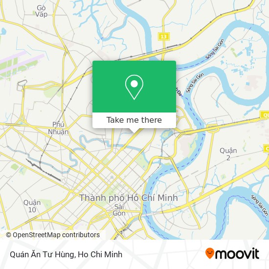 Quán Ăn Tư Hùng map