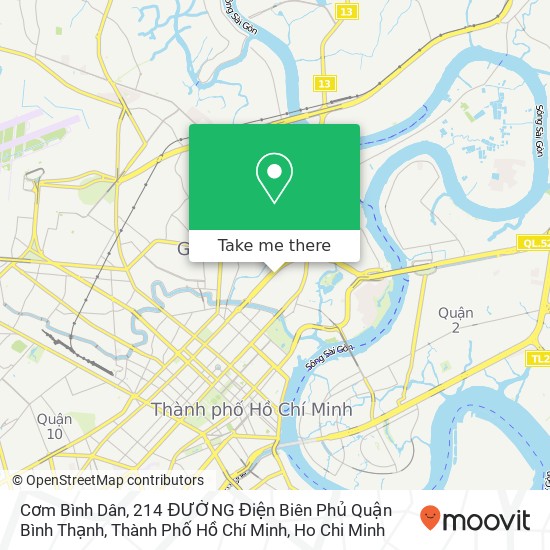 Cơm Bình Dân, 214 ĐƯỜNG Điện Biên Phủ Quận Bình Thạnh, Thành Phố Hồ Chí Minh map