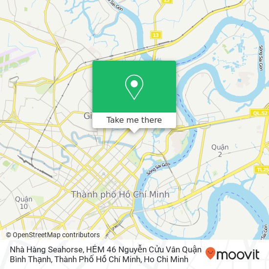 Nhà Hàng Seahorse, HẺM 46 Nguyễn Cửu Vân Quận Bình Thạnh, Thành Phố Hồ Chí Minh map