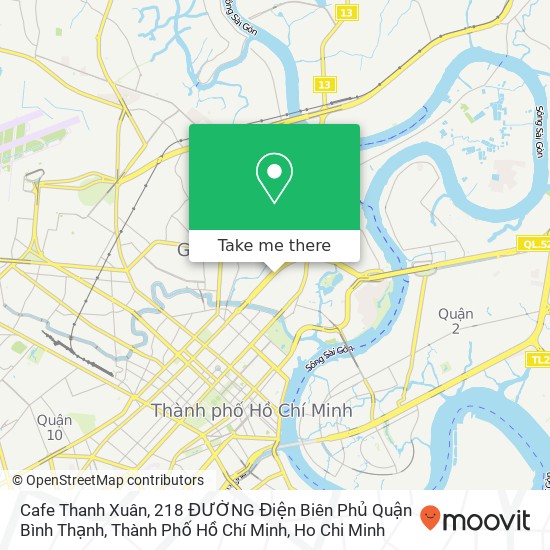 Cafe Thanh Xuân, 218 ĐƯỜNG Điện Biên Phủ Quận Bình Thạnh, Thành Phố Hồ Chí Minh map